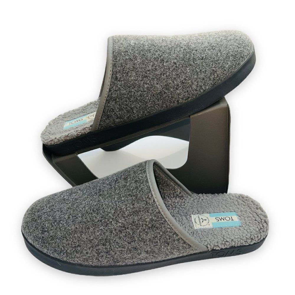 Toms Harbor Slip-on Slippers Grey Men's 10‎